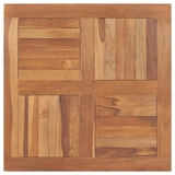 Table Top Teak Solid Teak Wood 80x80 cm Durable Table Top 48990