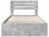 Bed Frame Concerte Grey 100 x 200 cm Solid Pine Wood 3411450