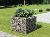 Gabion Raised Bed Galvanised Steel 90x90x100 cm 143556