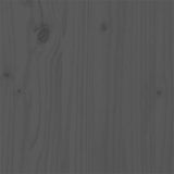 Bed Frame without Mattress Grey Solid Wood 135x190 cm Double Double 815021