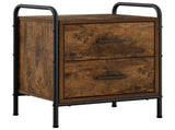 Bedside Cabinet Smoked Oak 40 x 30 x 50 cm Engineered Wood 8013486