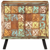 Drawer Cabinet Multicolour 70x35x70 cm Solid Wood Reclaimed 358186