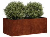 Planter Rusty 80x40x40 cm Weathering Steel 860674