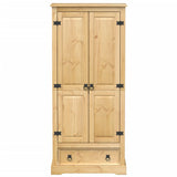 Wardrobe Corona 76x50x170 cm Solid Wood Pine 4002768
