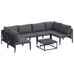 Garden Sofa Set Anthracite Steel 3378979