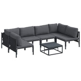 Garden Sofa Set Anthracite Steel 3378979