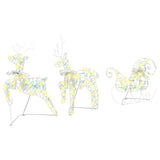 LED Reindeers with 60 LEDs 3 pcs Warm White PET 42019145