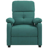 Massage Chair Dark Green Fabric 289678