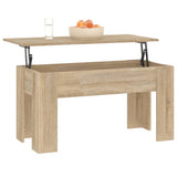 Coffee Table Sonoma Oak 101x49x52 cm Engineered Wood 809686