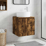 Wall-mounted Sink Vanity Smoked Oak 49.5 x 44.5 x 65.5 cm 890467