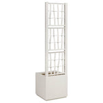 Garden Planter White 36 x 36 x 140 cm Polypropylene 42006499