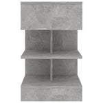 Bedside Cabinets 2 pcs Concrete Grey 40x35x65 cm 808657