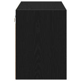 ZNTS Garage Wall Cabinets 2 pcs Black Engineered Wood 860646