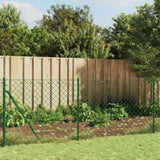 Chain Link Fence with Flange Green 0.8x10 m 153936