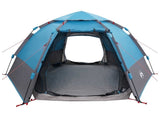 Instant Tent with Rainfly 4-Person Quick-Release with Roof Blue 42008397