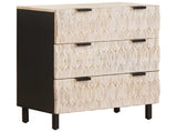 Sideboard 3 pcs White Wash Finish 180 x 33 x 75 cm 3310029