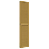 Room Divider 5 Panels Brown Solid Wood Paulownia 358822