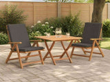 High Back Chair Cushion GEMERT 2 pcs 100% Polyester Anthracite 945888