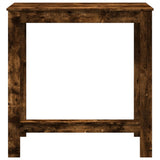 Bar Table Smoked Oak 102x50x103.5 cm Engineered Wood 854413