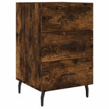 Bedside Cabinet Smoked Oak 40x40x66 cm Engineered Wood 827681
