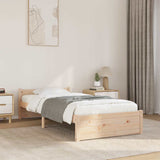 Bed Frame without Mattress Solid Wood 75x190 cm Small Single Small Single 815004