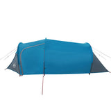 Camping Tent Tunnel 3-Person Blue Waterproof 94391