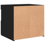 Bedside Cabinet Black Engineered wood 50x40x45 cm Bedside Cabinet 836765