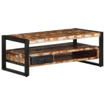 ZNTS Coffee Table Multicolour 90x50x36 cm Solid Wood Reclaimed 4013558