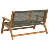 Garden Furniture Grey 122 x 78 x 73 cm Solid Acacia Wood 367820