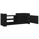 TV Cabinet Black 100x35x40 cm Engineered Wood 848375