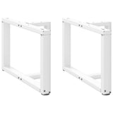 Coffee Table Legs T-Shaped 2 pcs White 60x25x cm Steel 4013033