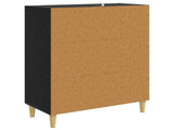Sideboard Black Oak 69.5 x 34 x 90 cm Engineered Wood 8010877
