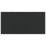 5 Piece Garden Dining Set Black Poly Rattan 3157868