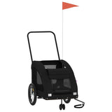 Pet Bike Trailer Black Oxford Fabric and Iron 93982