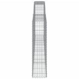 Arched Gabion Baskets 10 pcs 400x30x120/140 cm Galvanised Iron 3146887