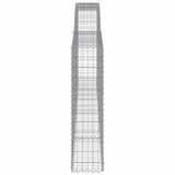 Arched Gabion Baskets 10 pcs 400x30x120/140 cm Galvanised Iron 3146887