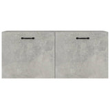 Wall Cabinet Concrete Grey 80x36.5x35 cm Engineered Wood 812937