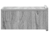 Wall-Mounted Bedside Cabinet 2 pcs Grey Sonoma Engineered Wood 898268
