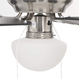 Ceiling Fan with Light 82 cm Black 42035662