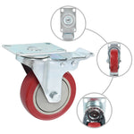 12 pcs Swivel Casters 100 mm 278092