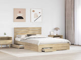 Bed Frame with Drawer with Headboard Manual Engineered Wood 3411669