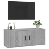 Wall Mounted TV Cabinet Grey Sonoma 100x34.5x40 cm 816638