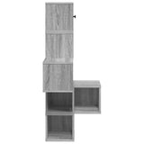 Wall Corner Shelf Grey Sonoma 48 x 48 x 120 cm Engineered Wood 8012233