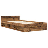 Bed Frame with Storage Old Wood 80 x 200 cm Engineered Wood 3429600
