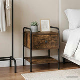 Bedside Cabinet Smoked Oak 35 x 36.5 x 47 cm Engineered Wood 8007663