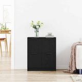 Sideboard Black Oak 60 x 30 x 70 cm Engineered Wood 862739