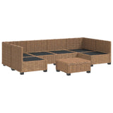 7 pcs Rattan Lounge Set with Cushions GENDT Natural Rattan 3429868