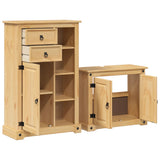 2 Piece Bathroom Furniture Set Corona Solid Wood Pine 3334635