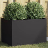 Planter Black 62x40x39 cm Steel 841595