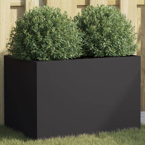 Planter Black 62x40x39 cm Steel 841595